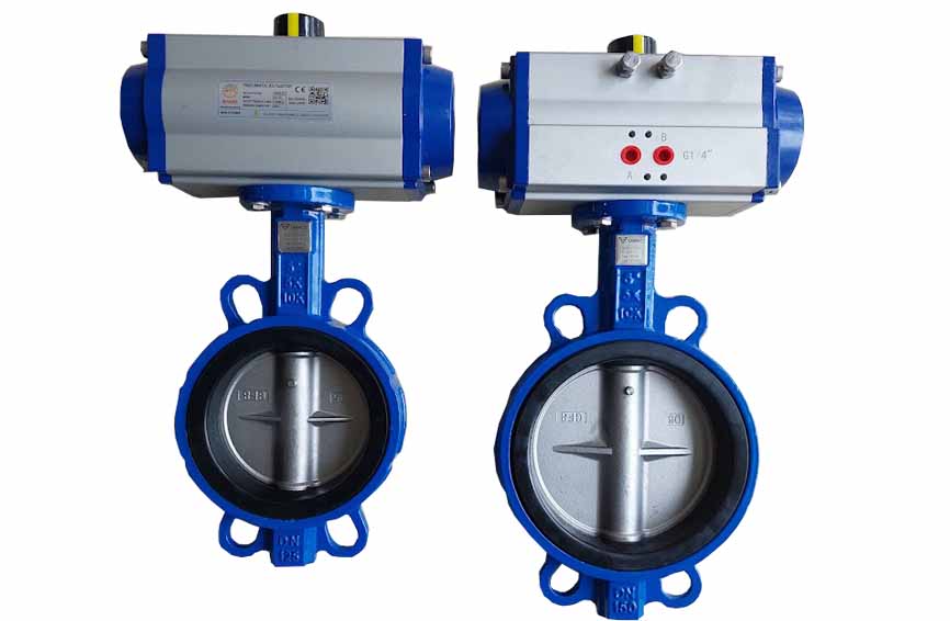 Van bướm khí nén DN300 Van bướm khí nén DN300